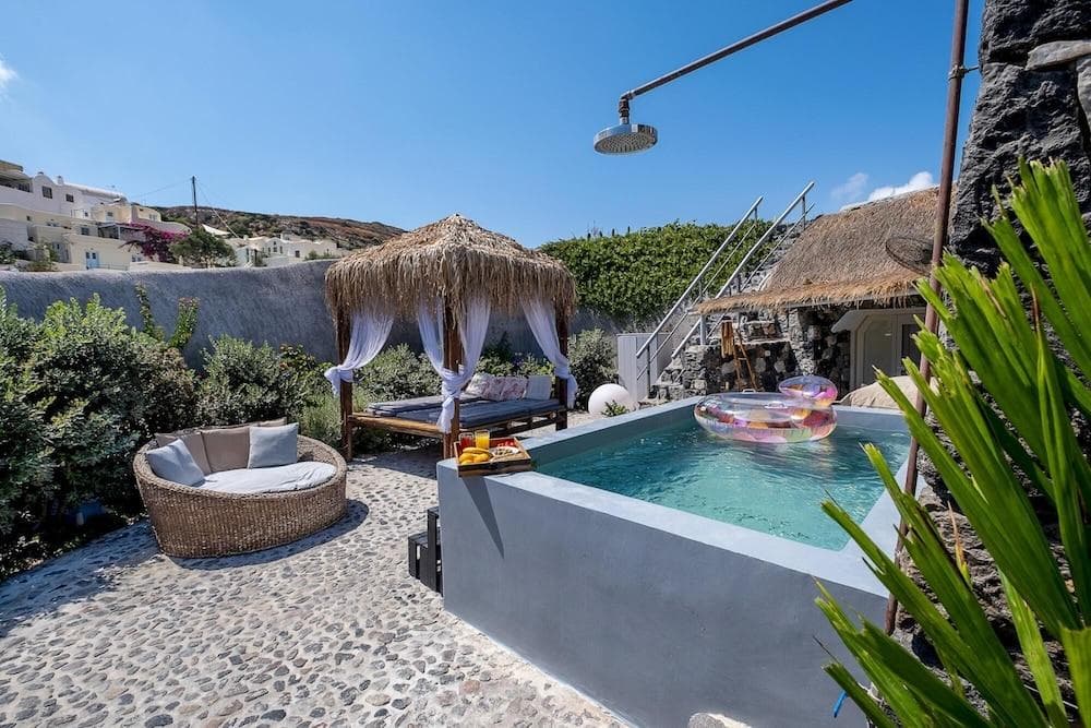 Rock Villas Santorini - Villa Legend Castle View Jacuzzi 130 Sq M Up To 7 Guests