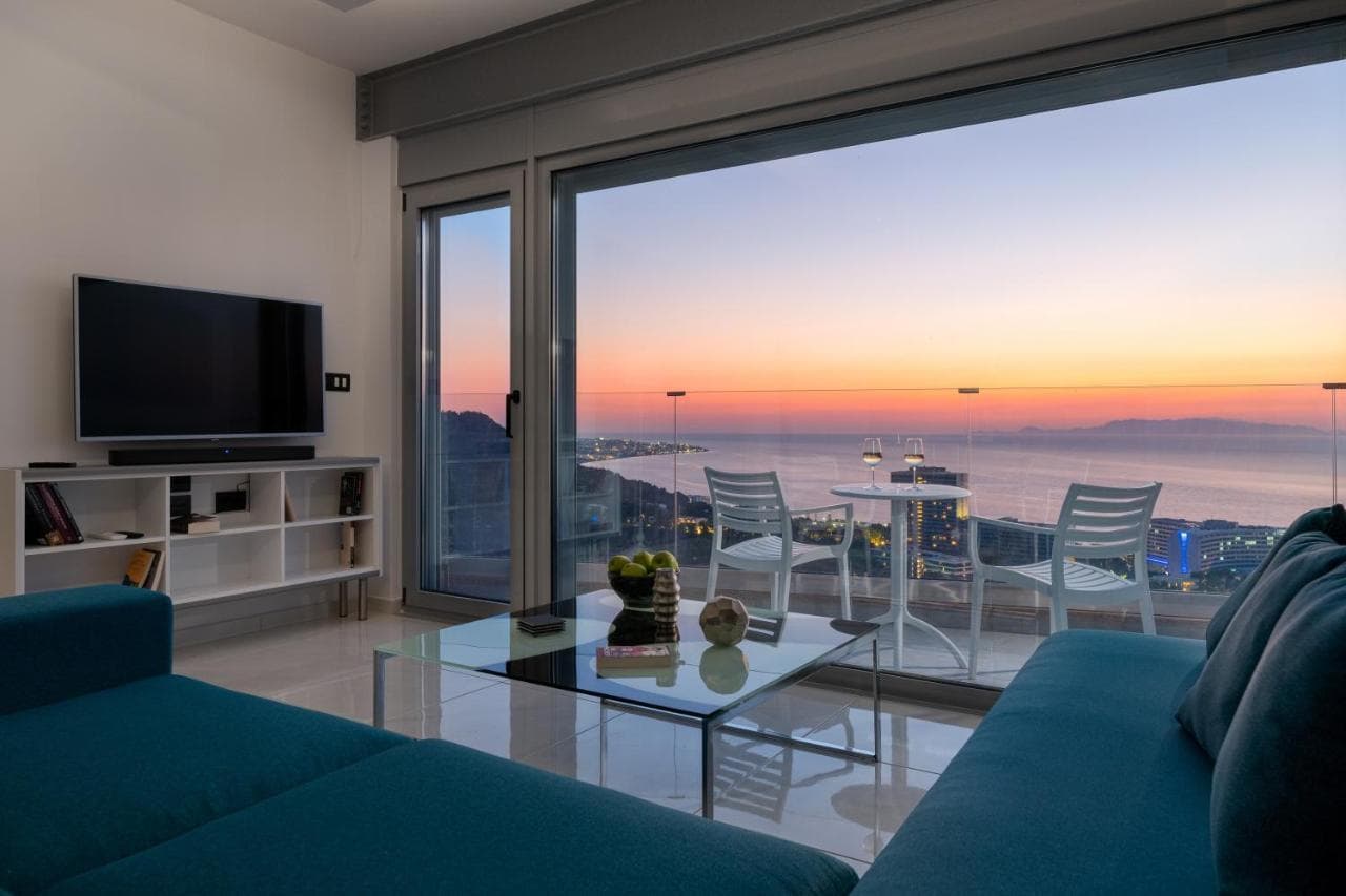 Rhodes Skyline Suite with Out Door Jacuzzi Sea View