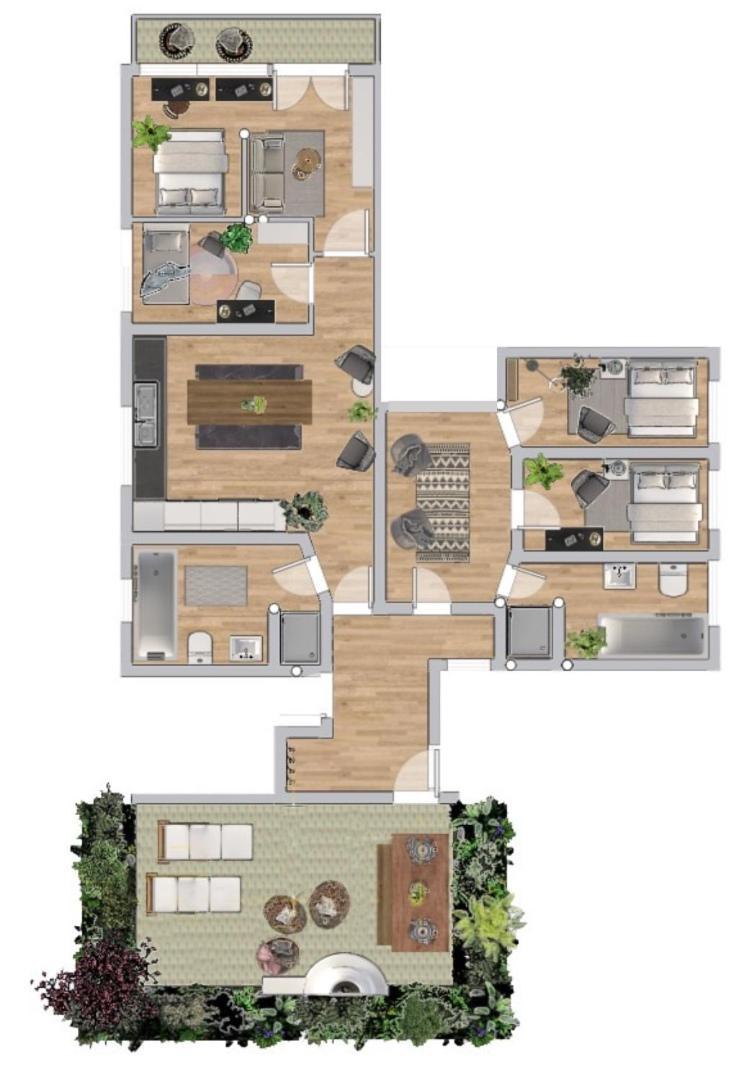 Flatista Homes - Penthouse with Rooftop Gym 2