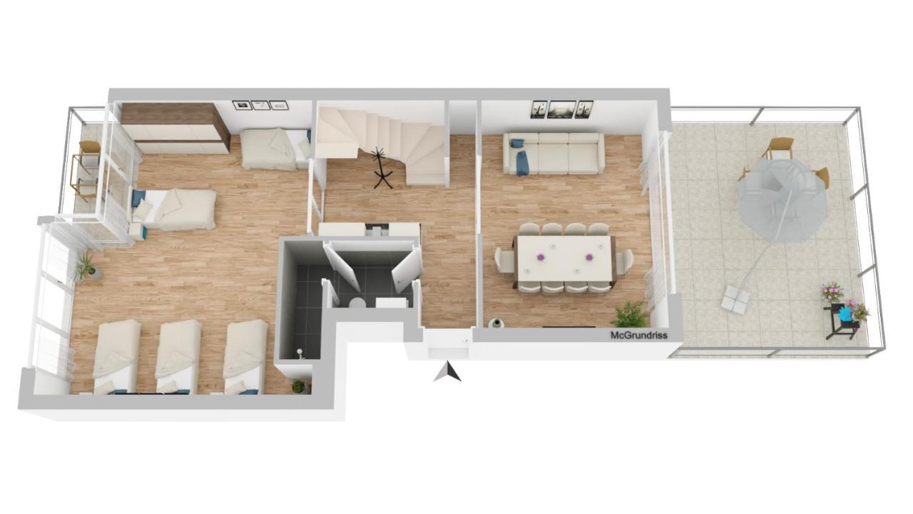 Munich Large Apartment 155 Qm And 5 Bedrooms with Roof Terrace in Centrally Located 1 To 14 Guests 1