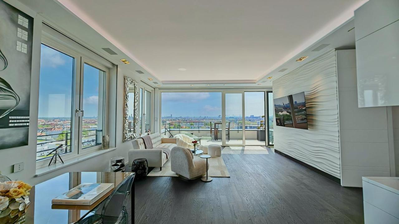 Munichs No1 Luxury Sky Terrace Penthouse with Unlimited Panoramic City And Alps Views
