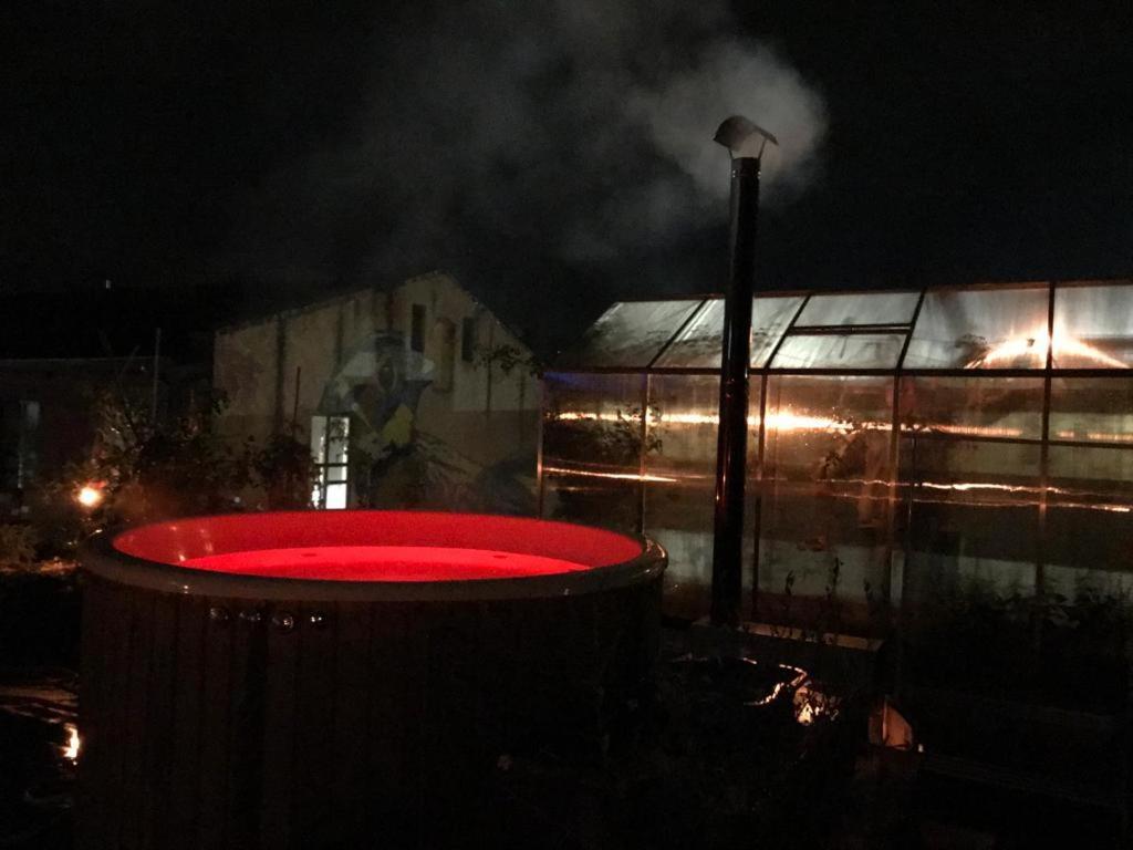 Rooftop Terrace Green Sky 2