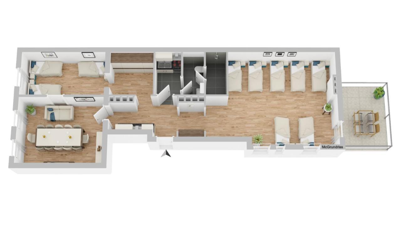 Munich Large Apartment 110 Qm, 3 Bedrooms And Very Central 1-12 Guests 1