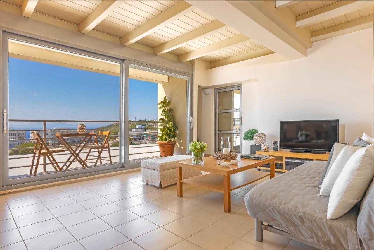 Sunny Penthouse,Modern Amenities+Aegean View 1